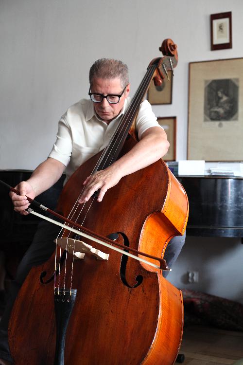 a photo: Tadeusz Wielecki plays double-bass